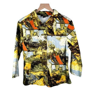 2/$30 KAKTUS Size Large Jacket Van Gogh Old Farmhouse
